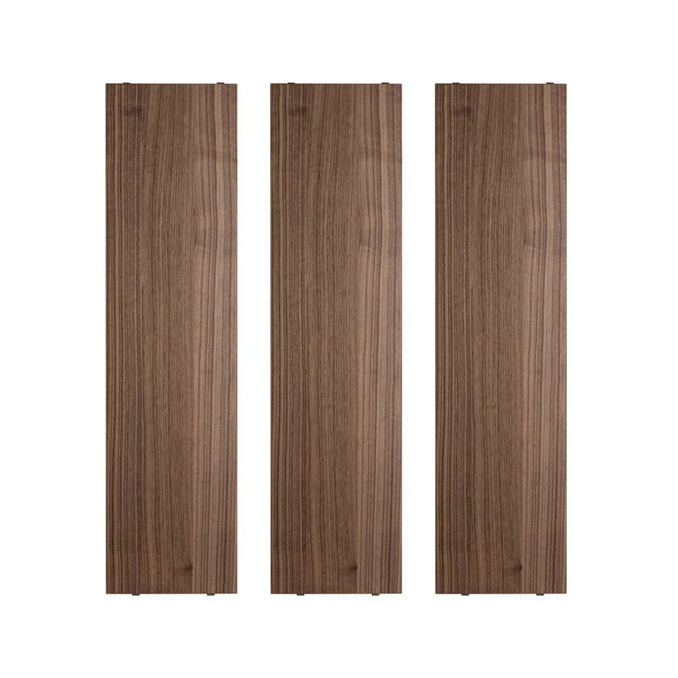 String hyllplan, valnöt, 78x20 cm, 3-pack