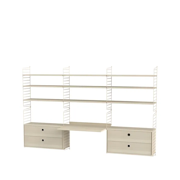 String kontor ask & beige - Kombination F - String