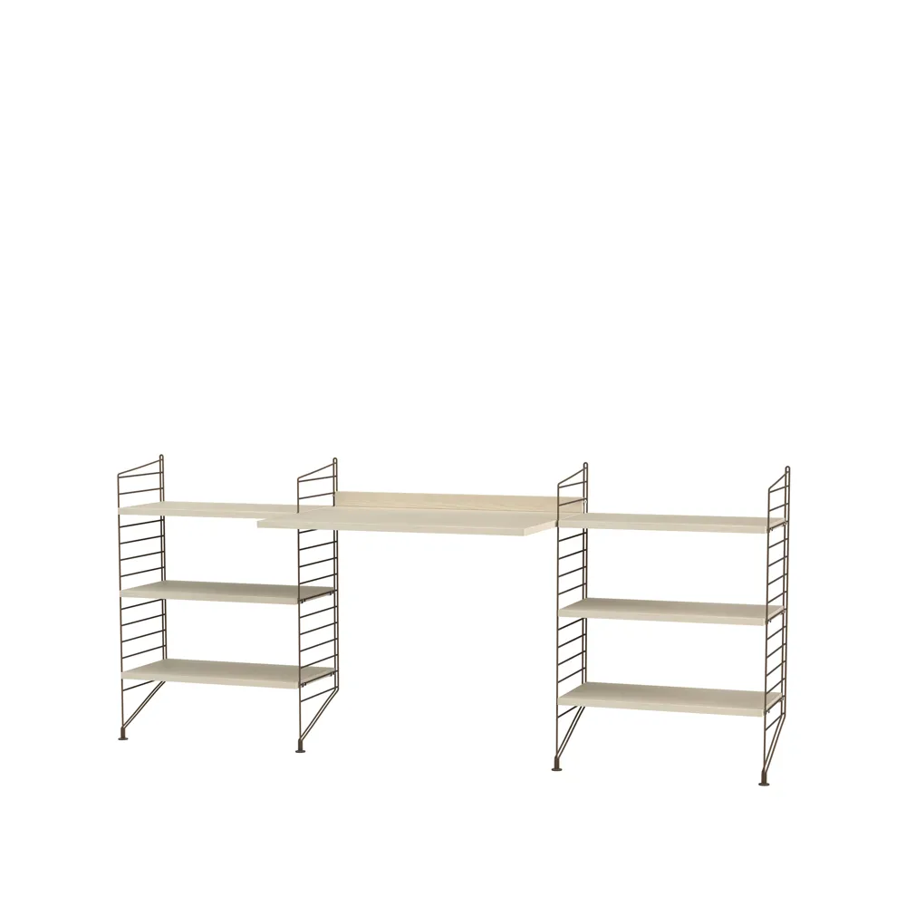 String kontor ask & brun - Kombination D String