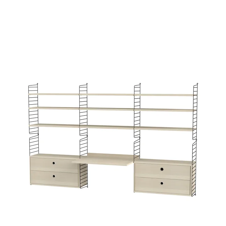 String kontor ask & svart - Kombination F - String