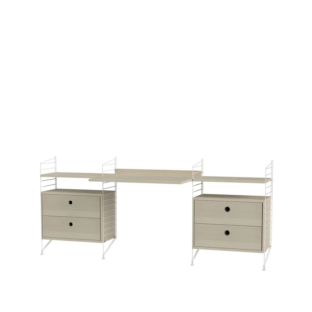 String kontor ask & vit - Kombination C String