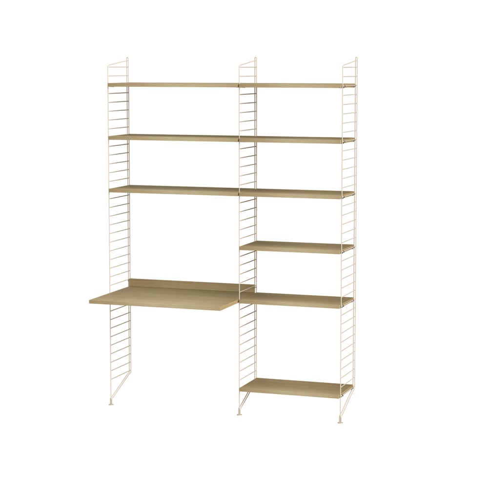 String kontor ek & beige - Kombination B | Skandinavisk Design | Beige