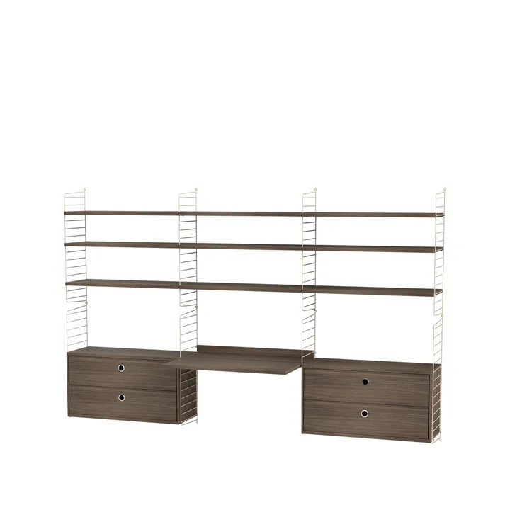 String kontor valnöt & beige - Kombination F - String