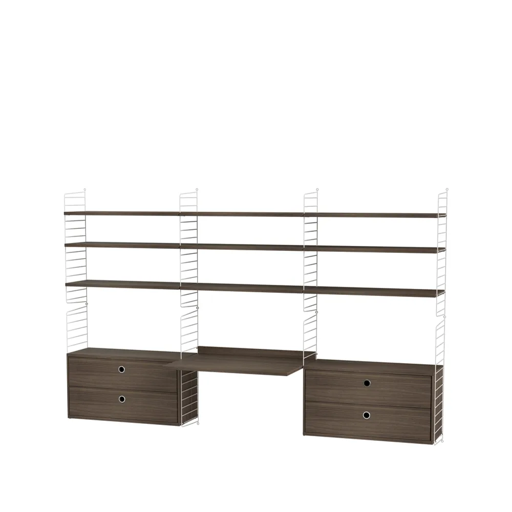 String String kontor valnöt & vit - Kombination F