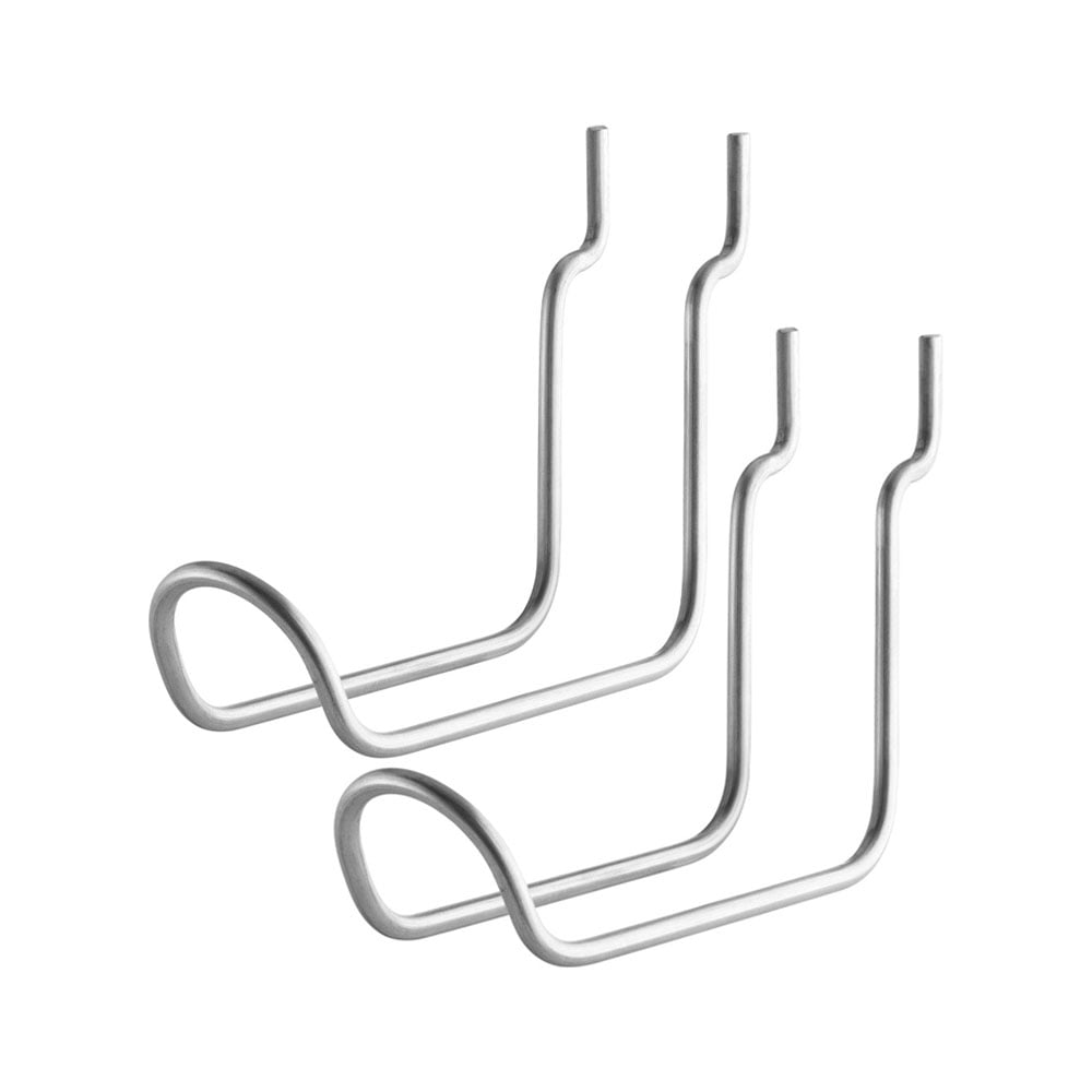 String Outdoor fristående krok rostfritt stål, dubbel, 2-pack