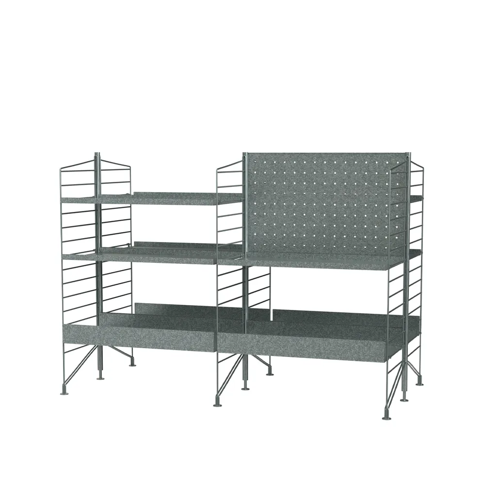 String Outdoor Galvaniserad - Kombination L | Skandinavisk Design | Grå