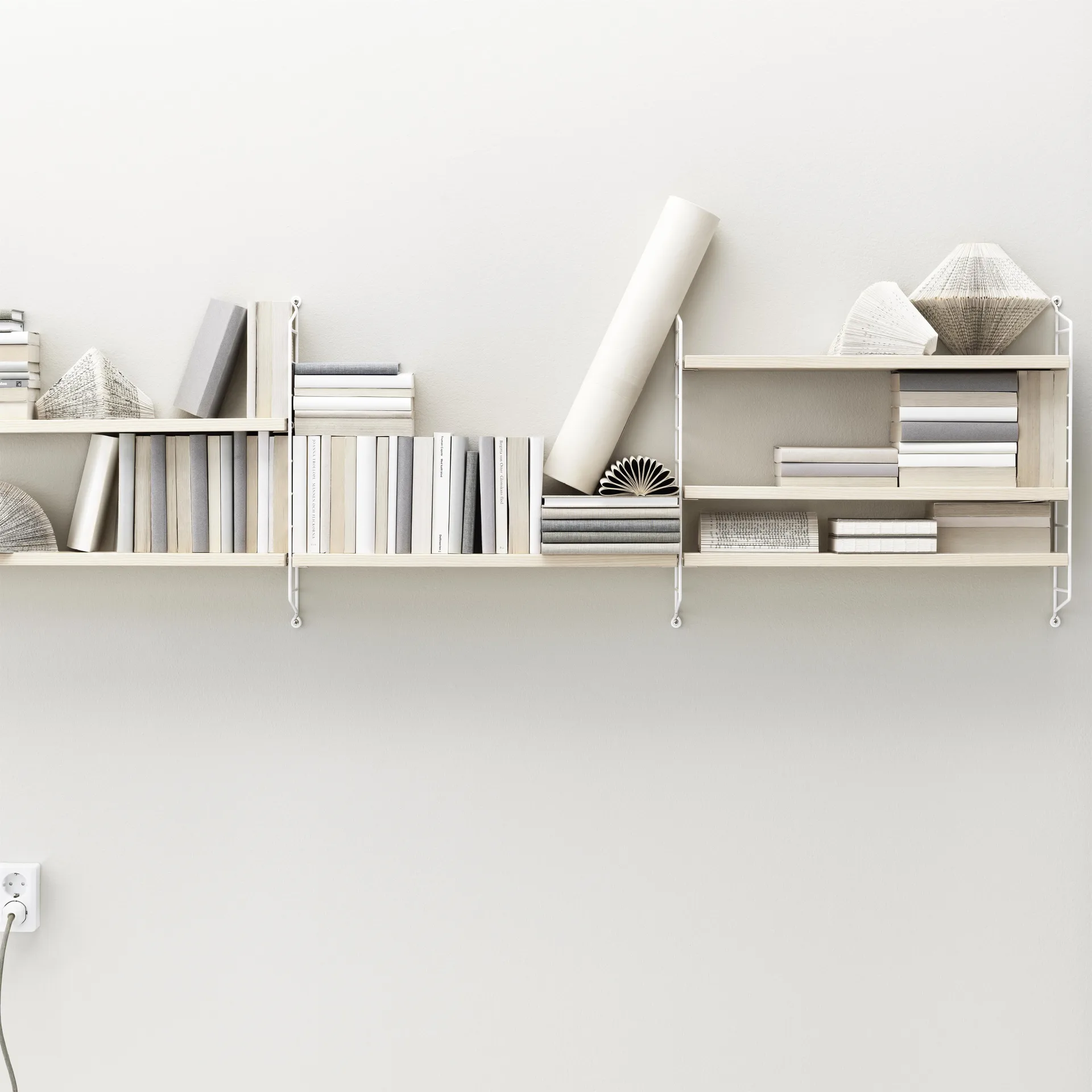 String Pocket hylla ask-vit, ask-vit String