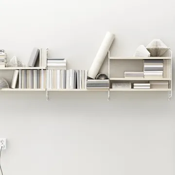 String Pocket hylla ask-vit - ask-vit - String