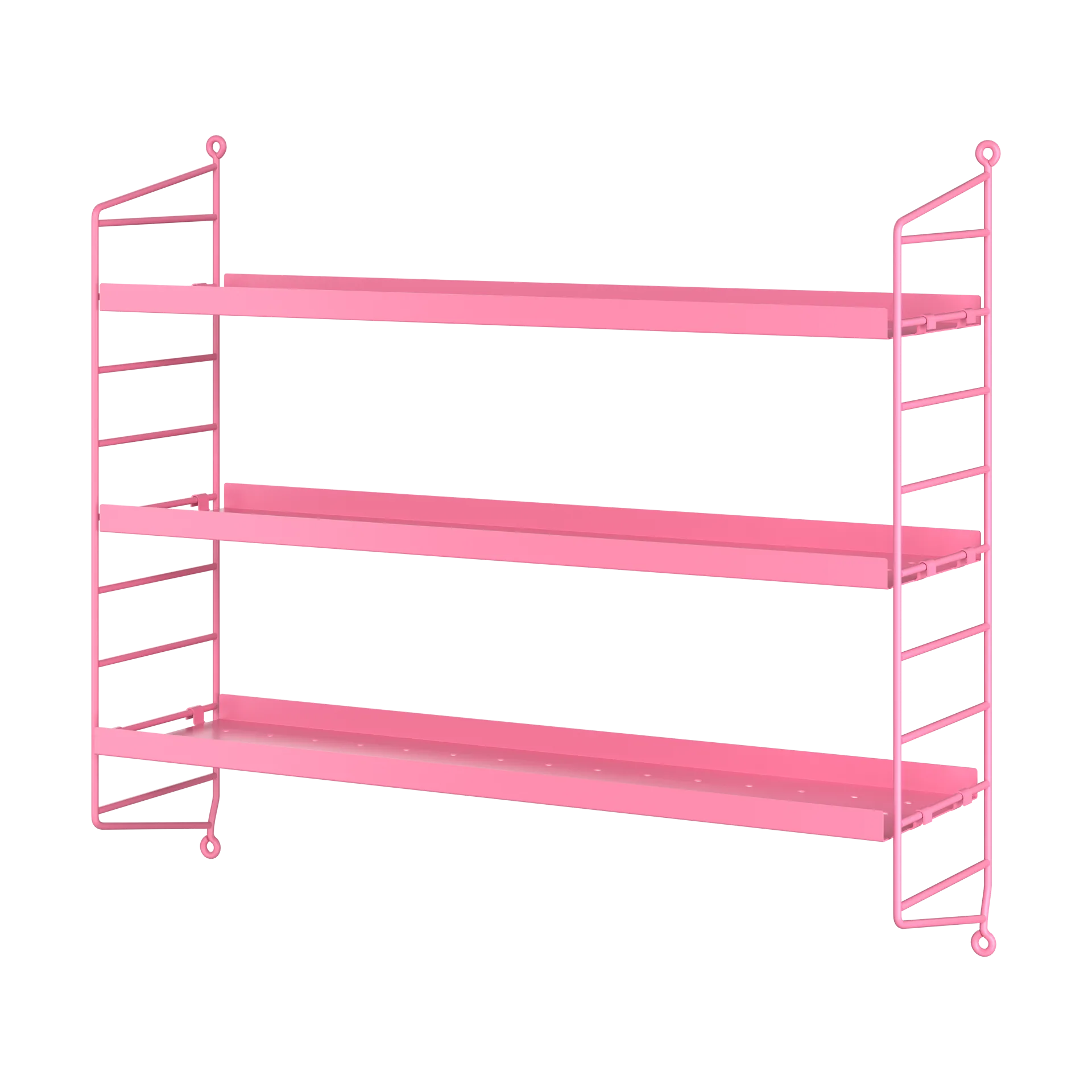 String Pocket hylla metall, Fuchsia-fuchsia String