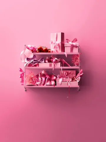 String Pocket hylla metall - Fuchsia-fuchsia - String