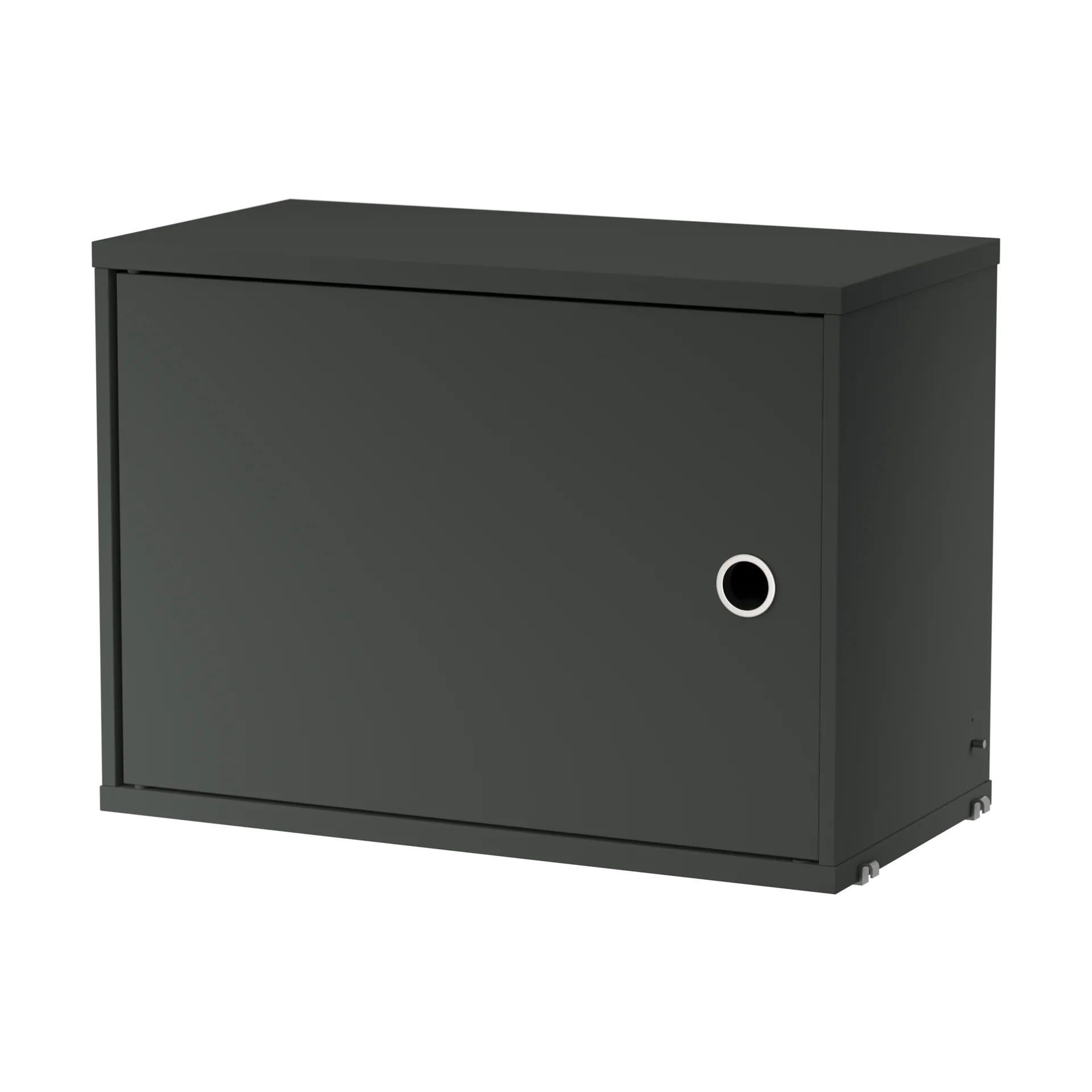 String skåp med dörr, Mörkgrå String