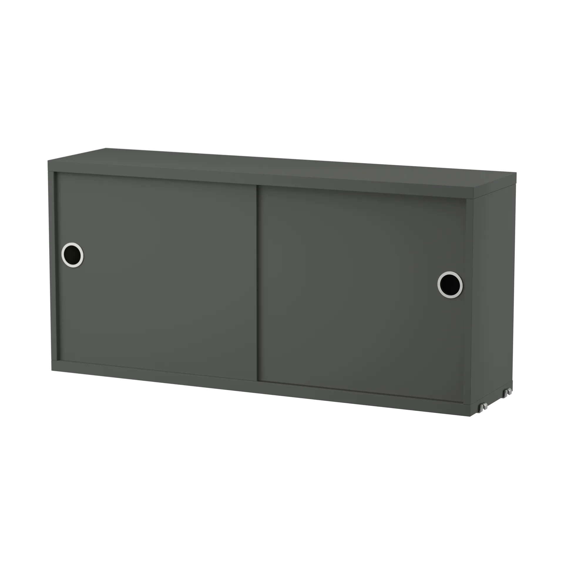 String skåp med skjutdörr, Mörkgrå, 78x20 cm String
