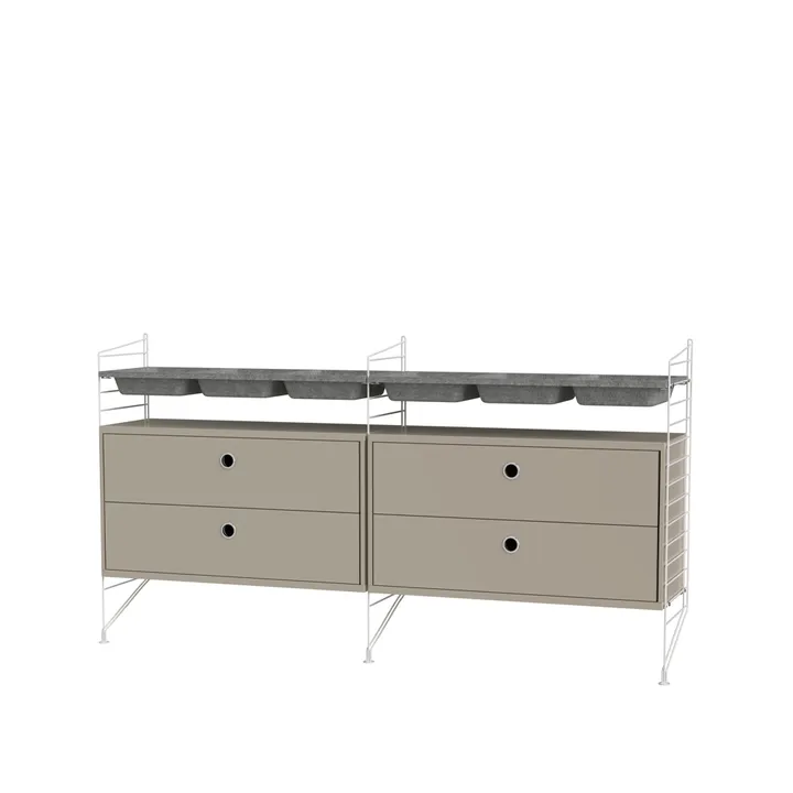 String sovrum beige & vit - Kombination G - String