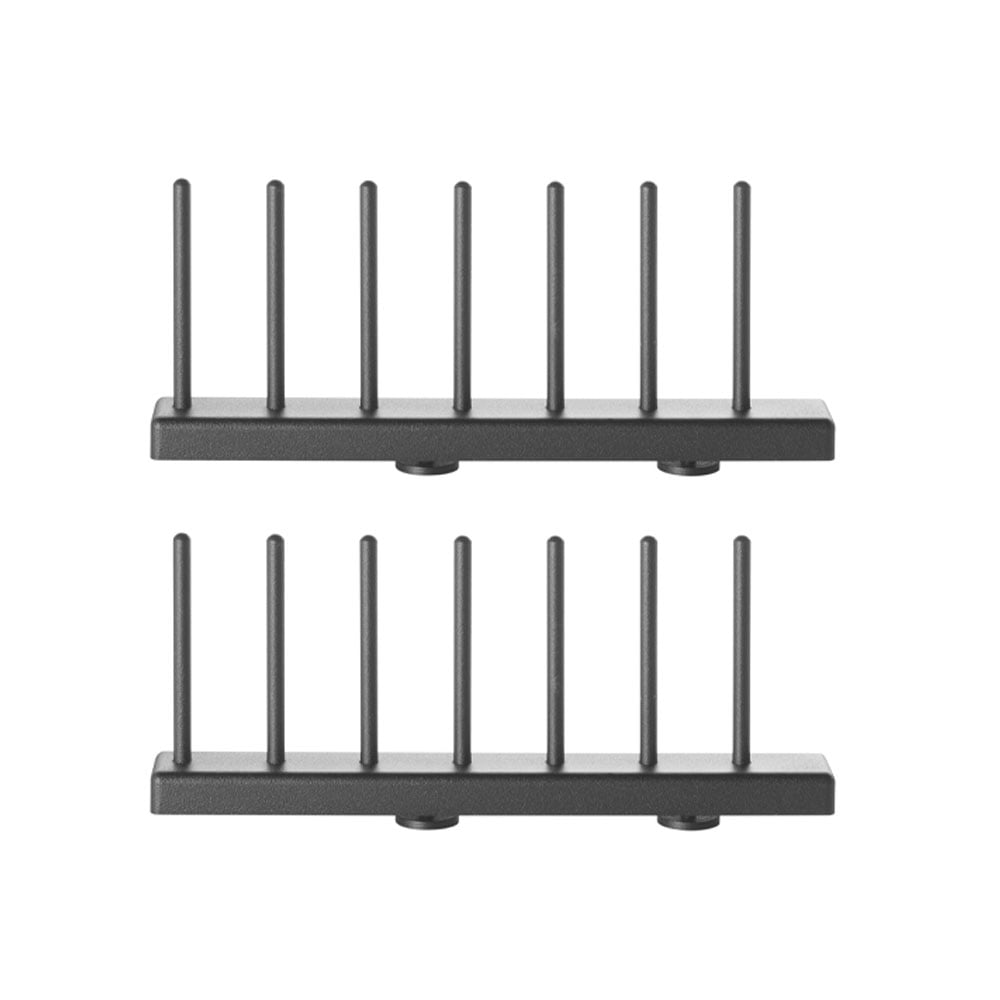 String tallriksställ svart, 20 cm, 2-pack | Skandinavisk Design | Diskställ | Svart