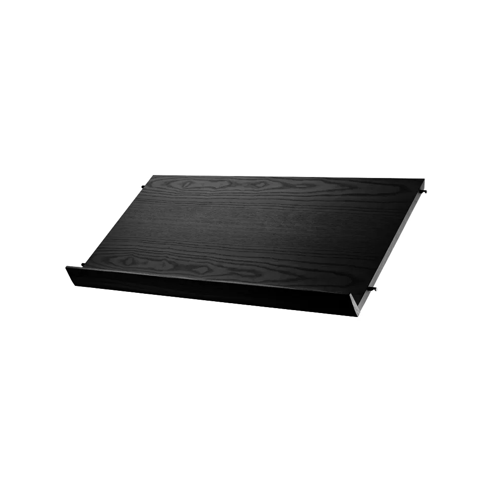 String String tidskriftshylla trä ask svartbets, 78x30 cm