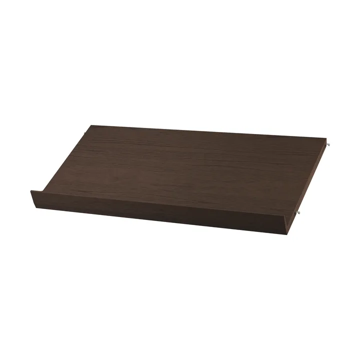 String tidskriftshylla trä - Mörk ek, 78x30 cm - String