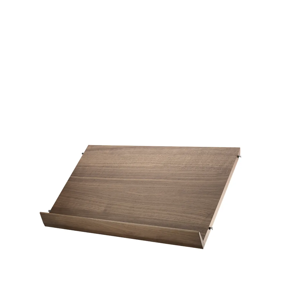 String tidskriftshylla trä, valnöt, 58x30 cm String