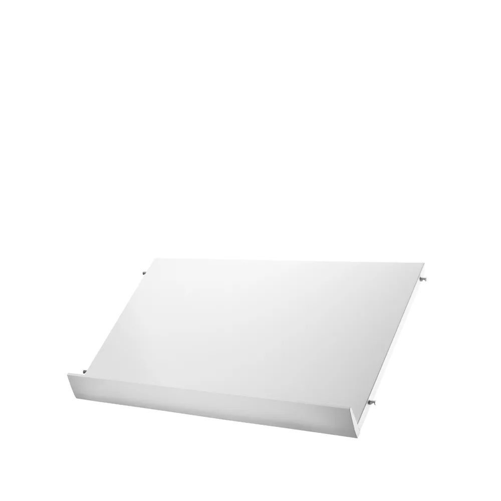 String tidskriftshylla trä, vit, 58x30 cm String