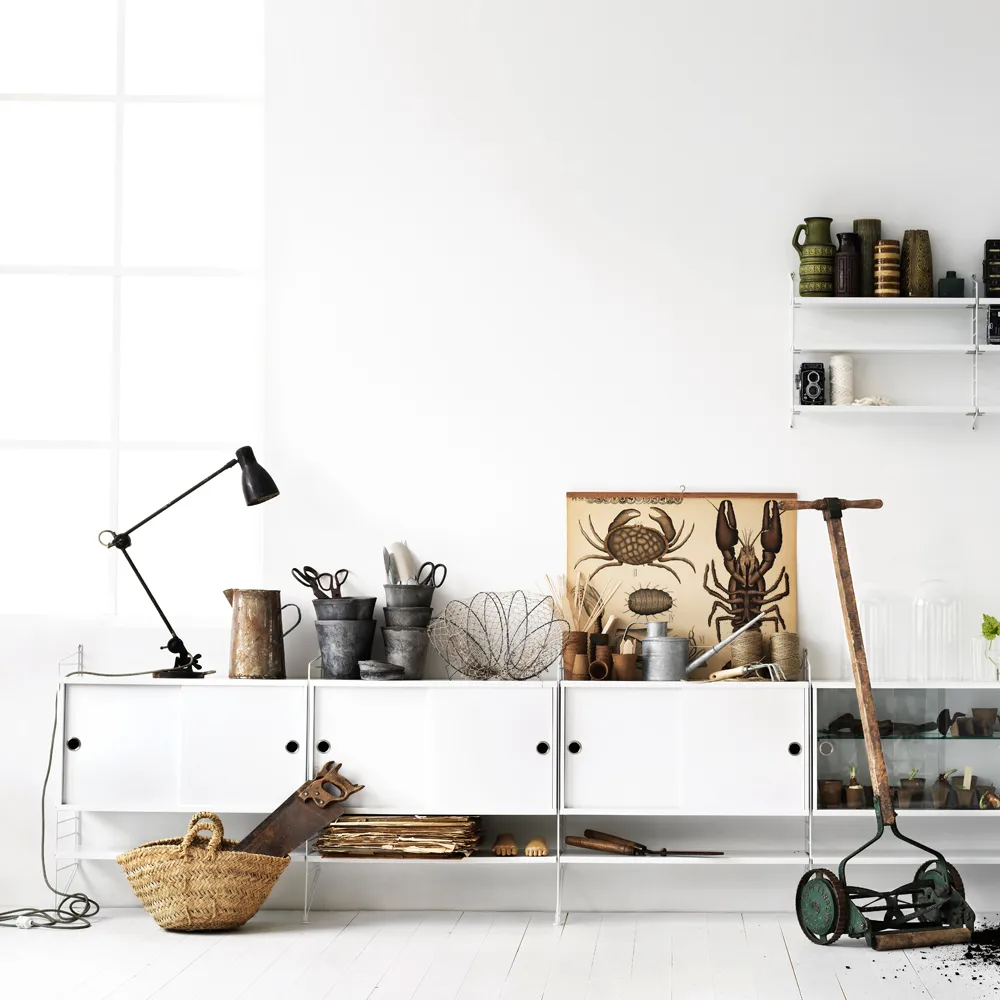 String väggavel, Brun, 75x30 cm, 2-pack String