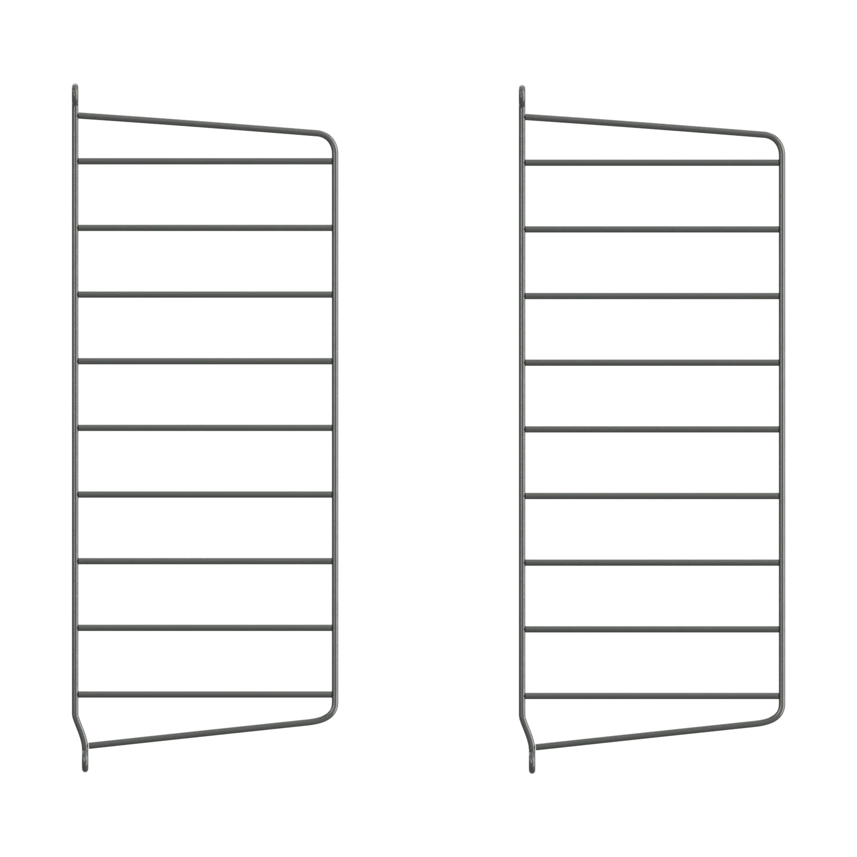 String väggavel, Mörkgrå, 50x20 cm, 2-pack String