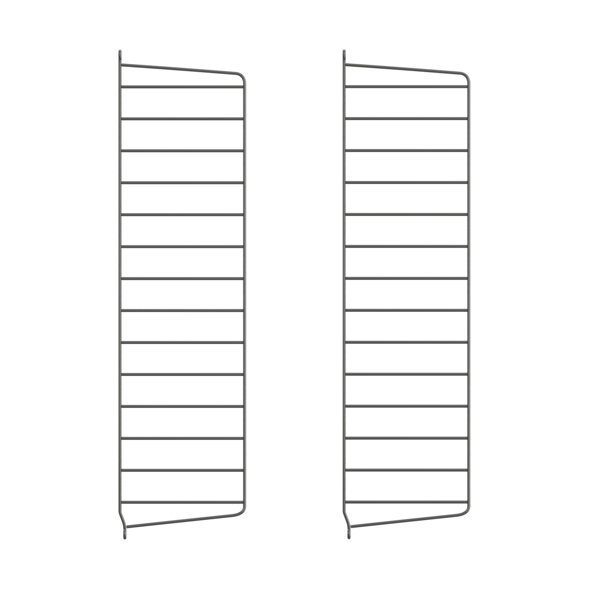 String väggavel Mörkgrå, 75x20 cm, 2-pack | Skandinavisk Design | Hyllor & Hyllsystem | Grå