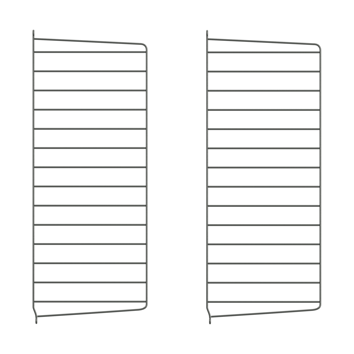 String väggavel Mörkgrå, 75x30 cm, 2-pack | Skandinavisk Design | Hyllor & Hyllsystem | Grå