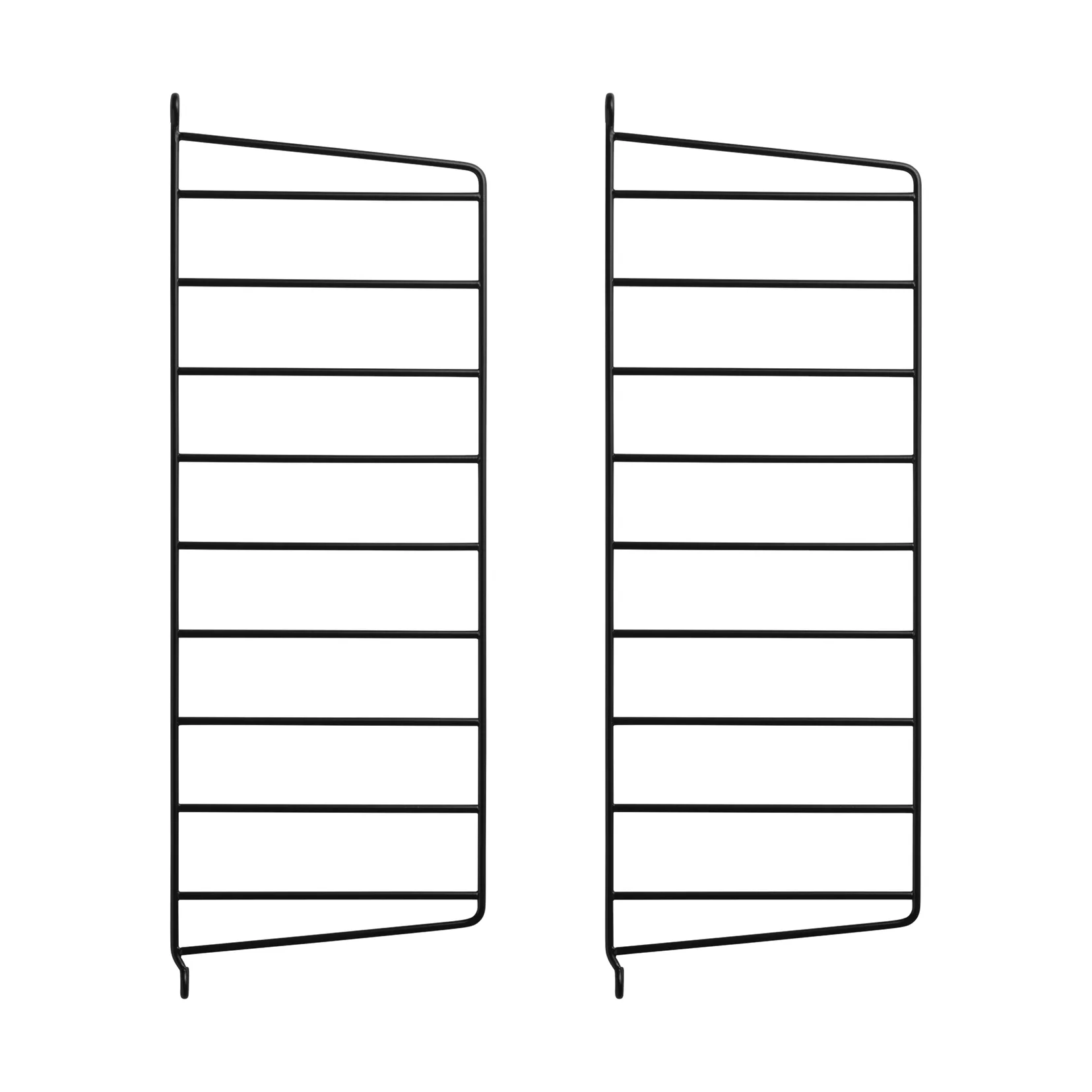 String väggavel, Svart, 50x20 cm, 2-pack