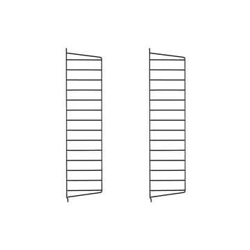 String väggavel - svart, 75x20 cm, 2-pack - String
