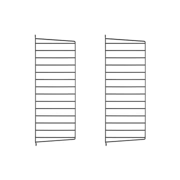 String väggavel - svart, 75x30 cm, 2-pack - String
