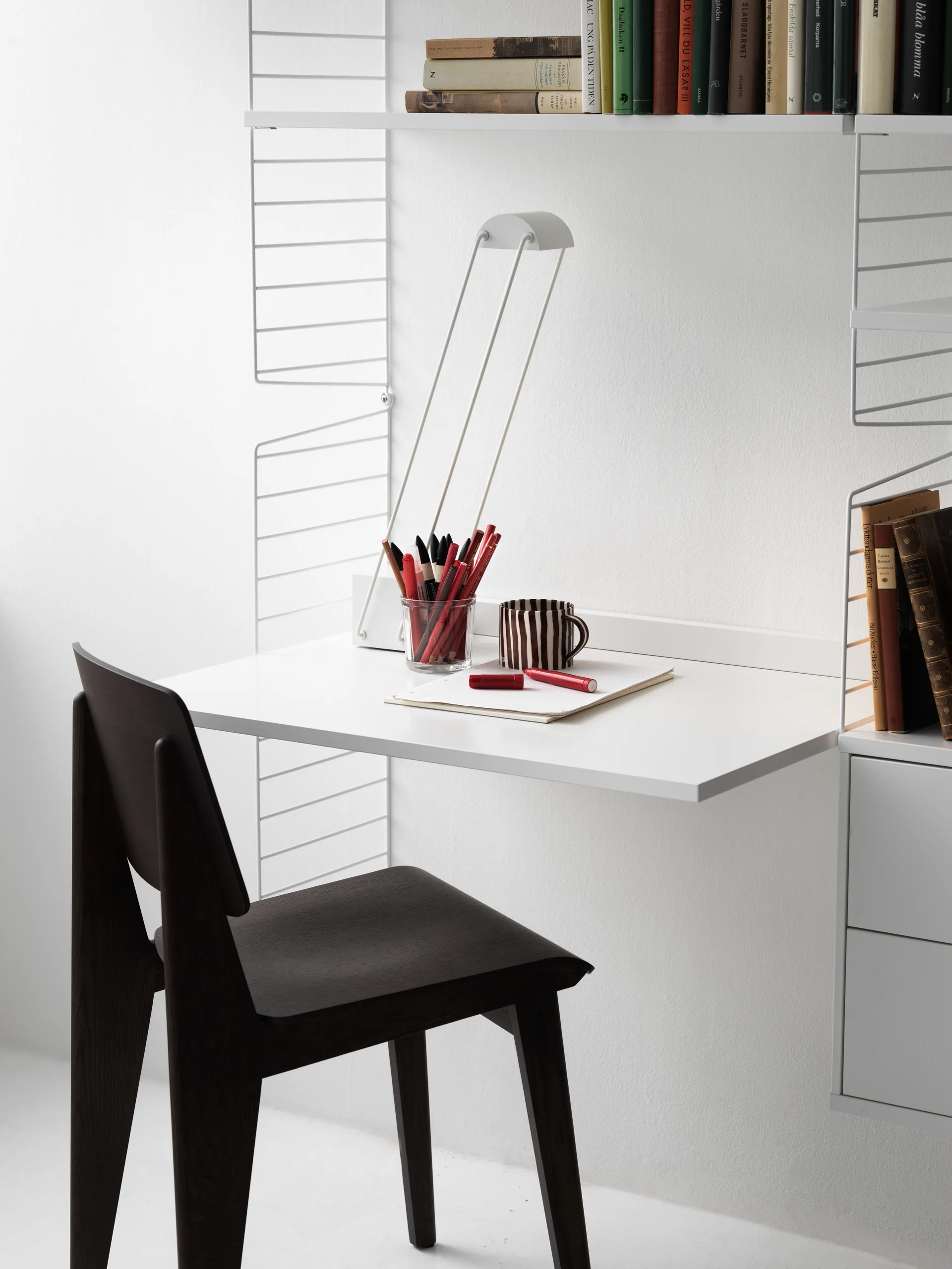 String väggavel, Vit, 75x30 cm, 1-pack String