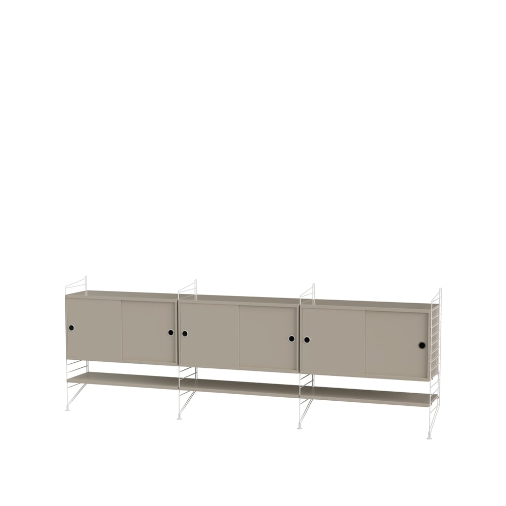 String vardagsrum beige & vit - Kombination F | Skandinavisk Design | Beige