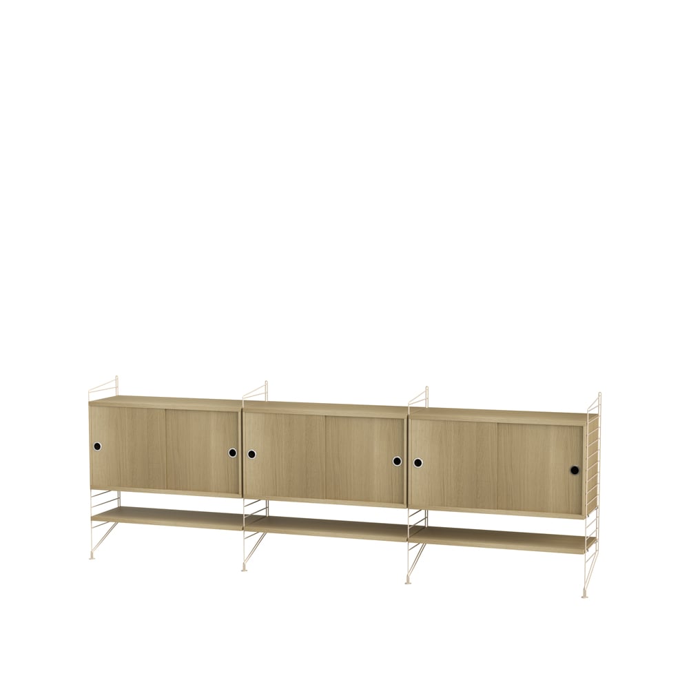 String vardagsrum ek & beige - Kombination F | Skandinavisk Design | Beige