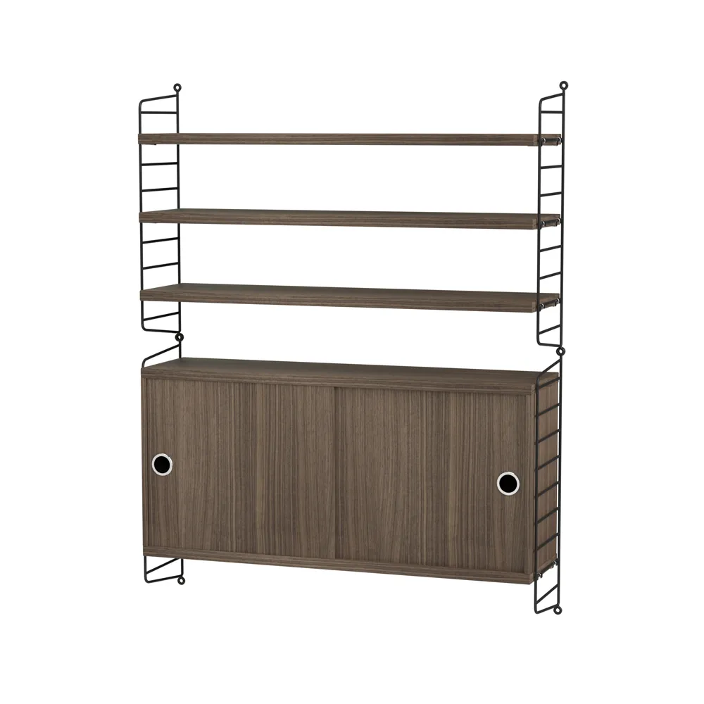 String String vardagsrum valnöt & svart - Kombination I