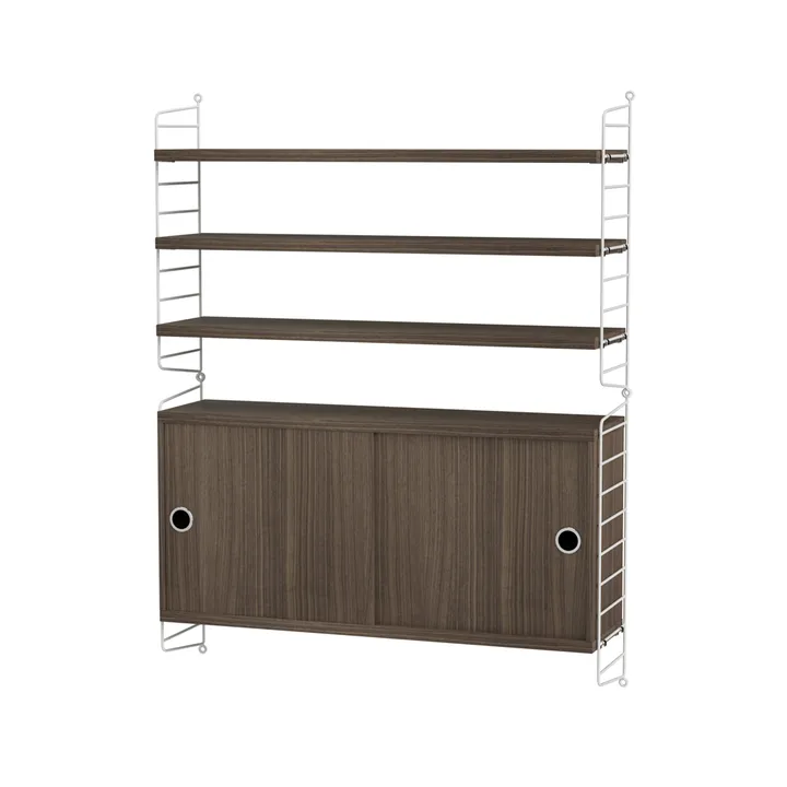 String vardagsrum valnöt & vit - Kombination I - String