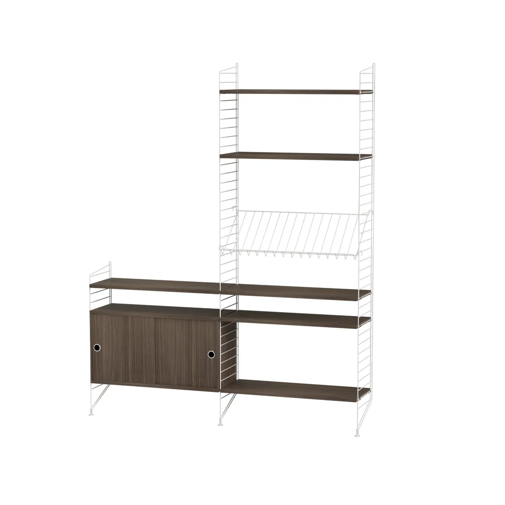 String vardagsrum valnöt & vit - Kombination K,  String