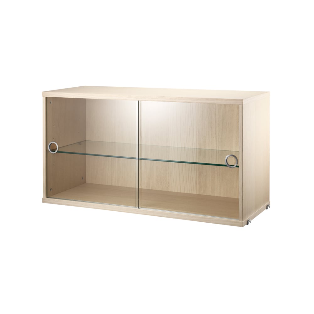 String vitrinskåp 78 cm ask | Skandinavisk Design | Skåp & Vitrinskåp | Beige
