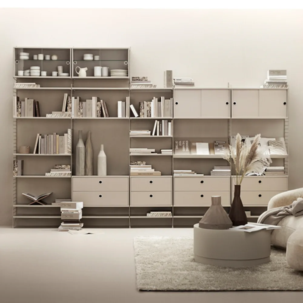 String vitrinskåp 78 cm, beige String