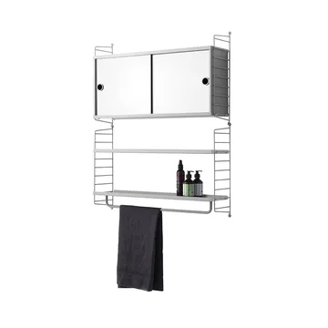 Stringhylla badrum kombination A - grå - String → NordicNest.se