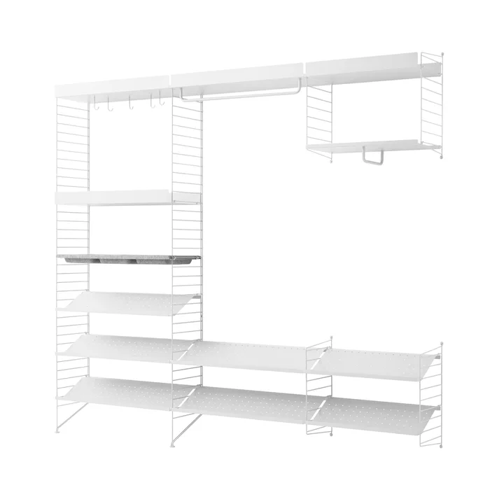 Stringhylla hall vit - kombination I - String