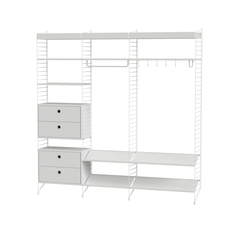 Stringhylla hall vit - Kombination P String