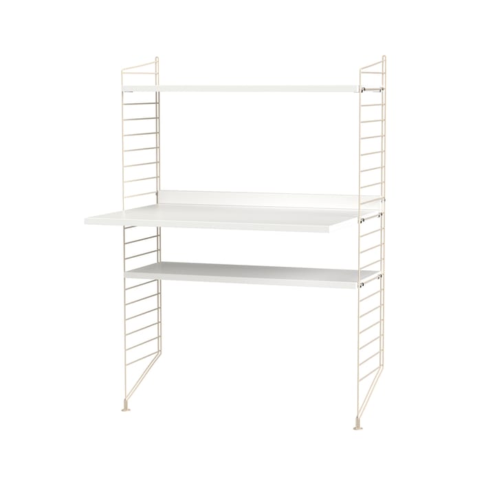 Stringhylla kontor vit & beige - Kombination H - undefined - String