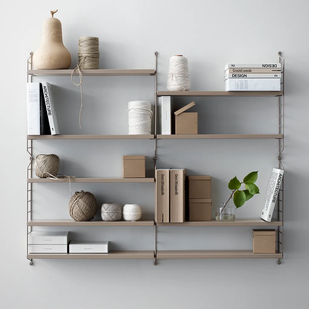 Stringhylla Pocket beige - String → NordicNest.se