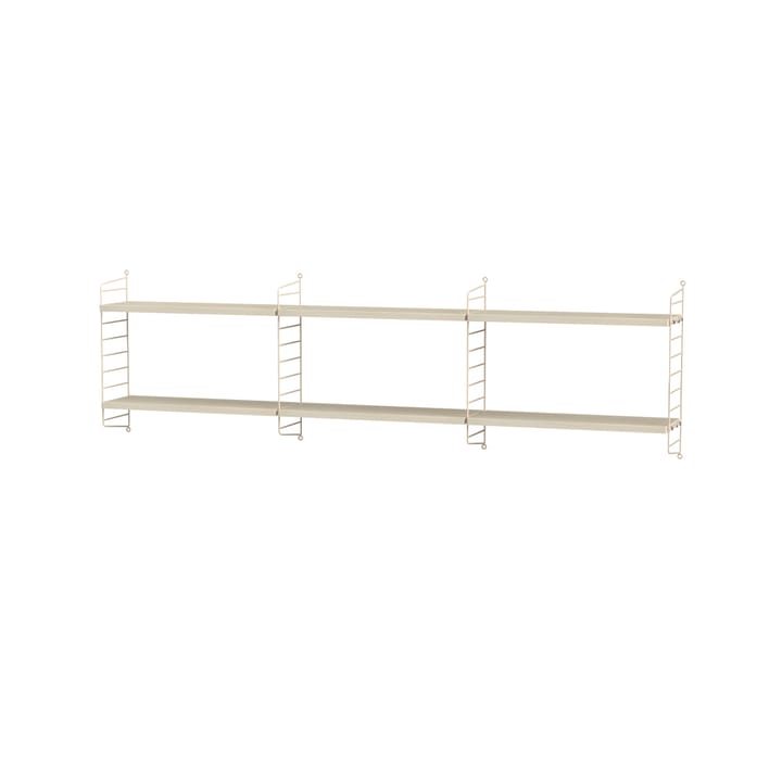 Stringhylla sovrum ask & beige - Kombination E - undefined - String