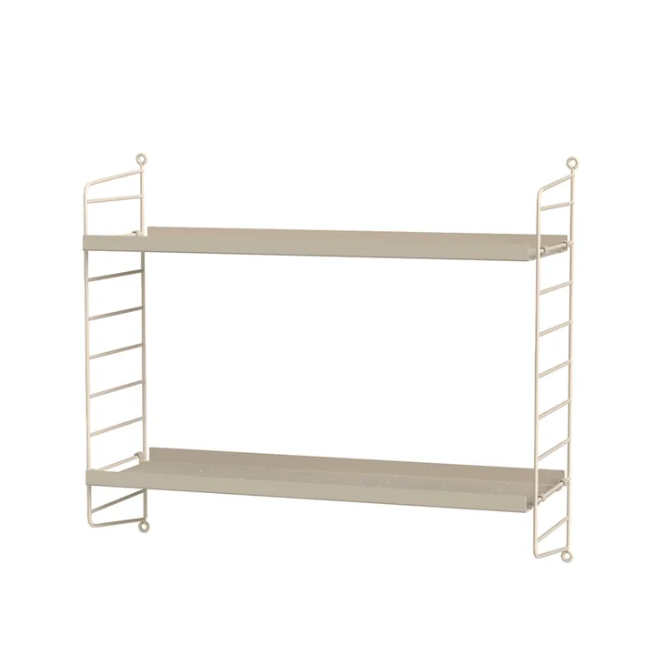 Stringhylla sovrum beige - Kombination B - String