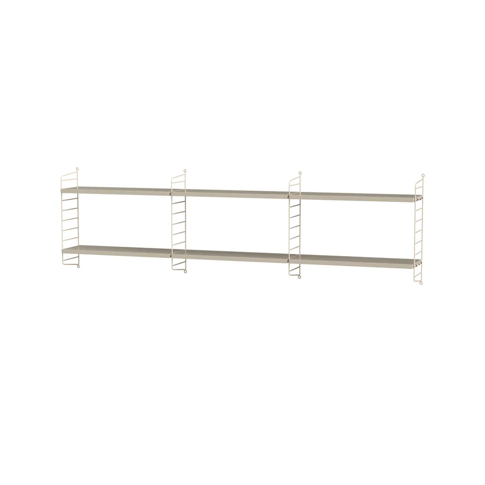 Stringhylla sovrum beige - Kombination E,  String