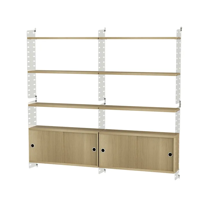 Stringhylla vardagsrum ek & plex- Kombination C - String