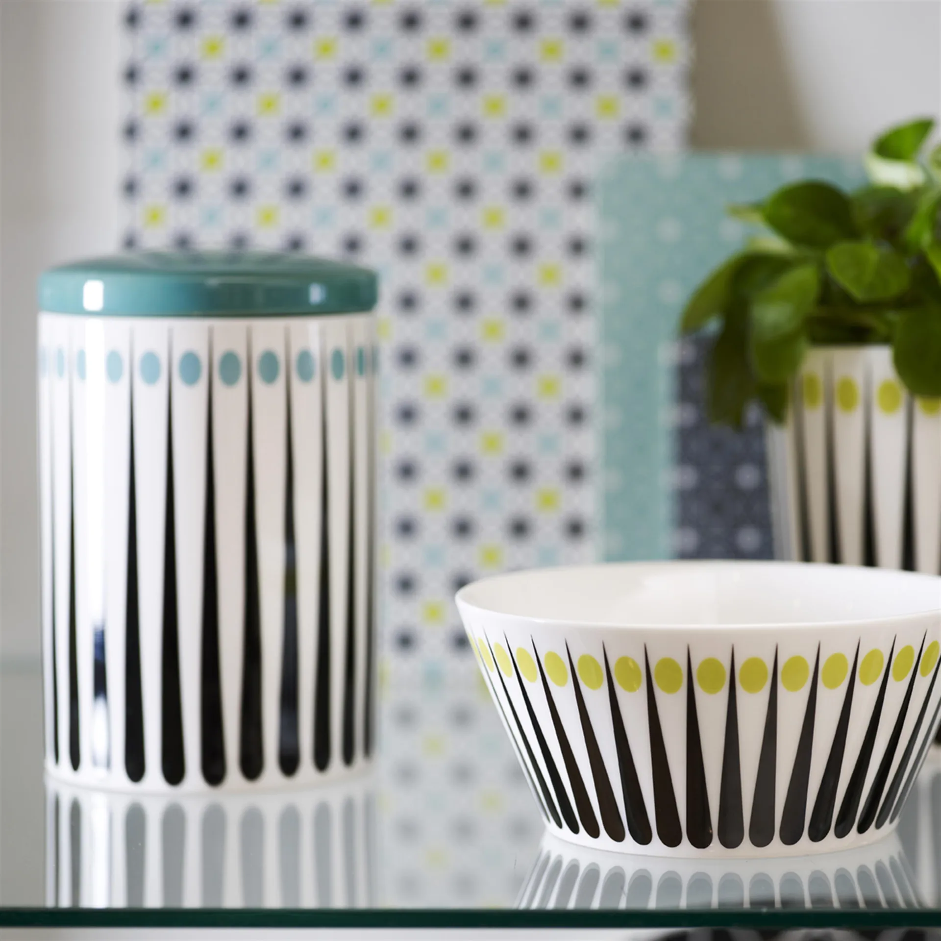 Amanda burk, vit-aqua (ljusblå) 15 cm Superliving