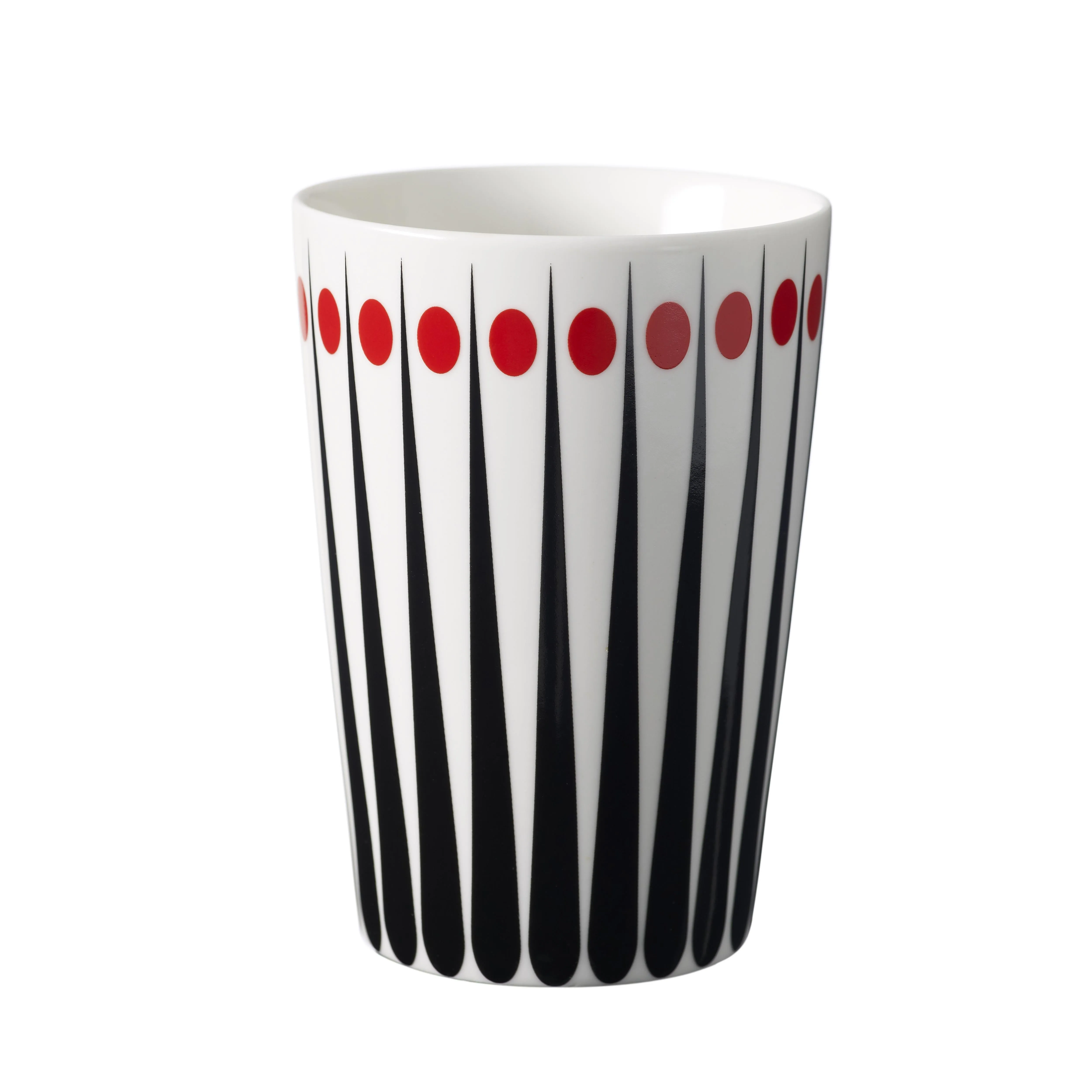 Amanda mug, vit-tomat