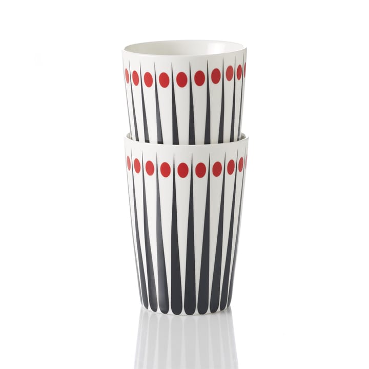 Amanda mug, vit-tomat (röd) Superliving