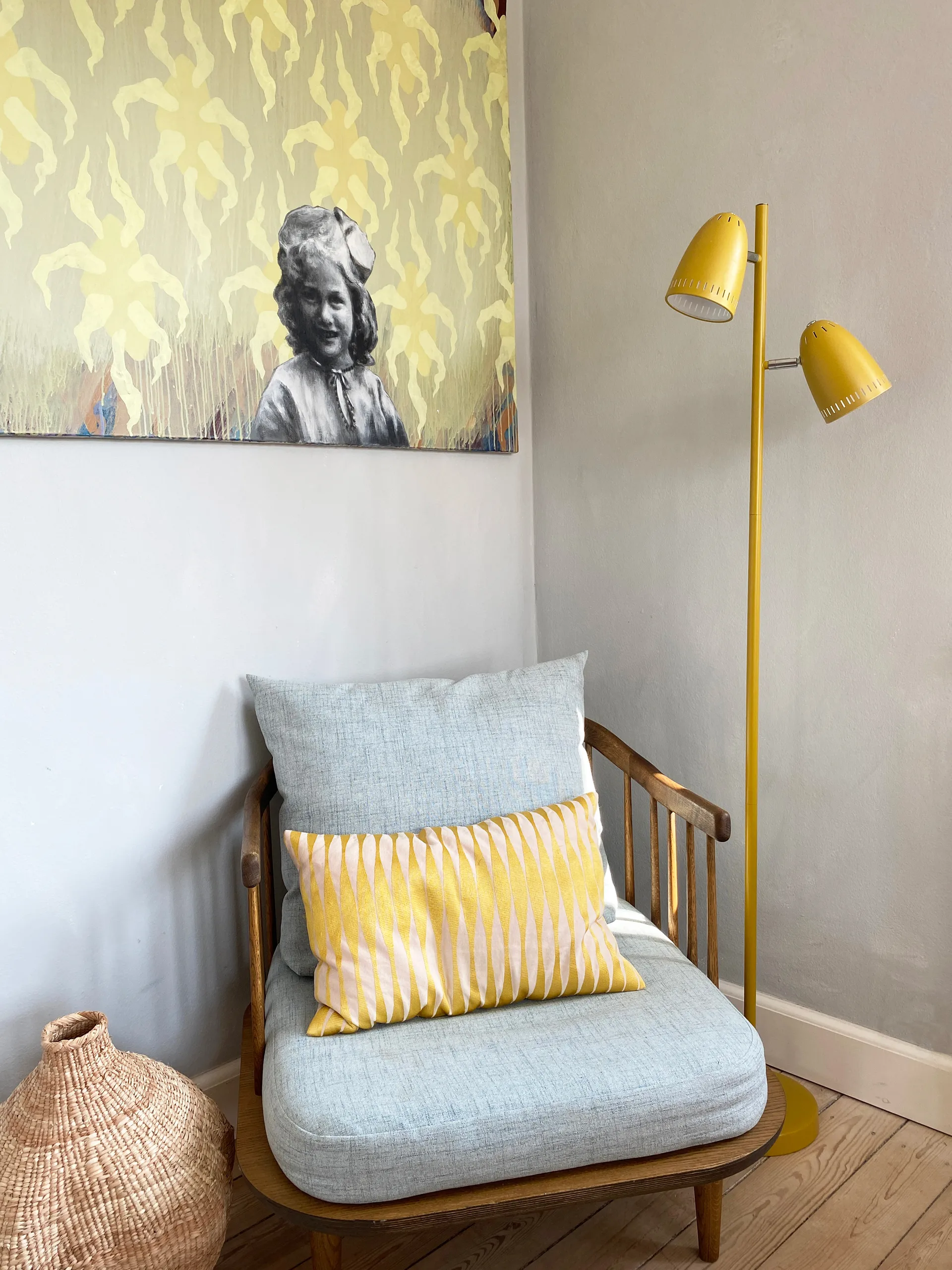 Dynamo Twin golvlampa, Smoke Blue Superliving